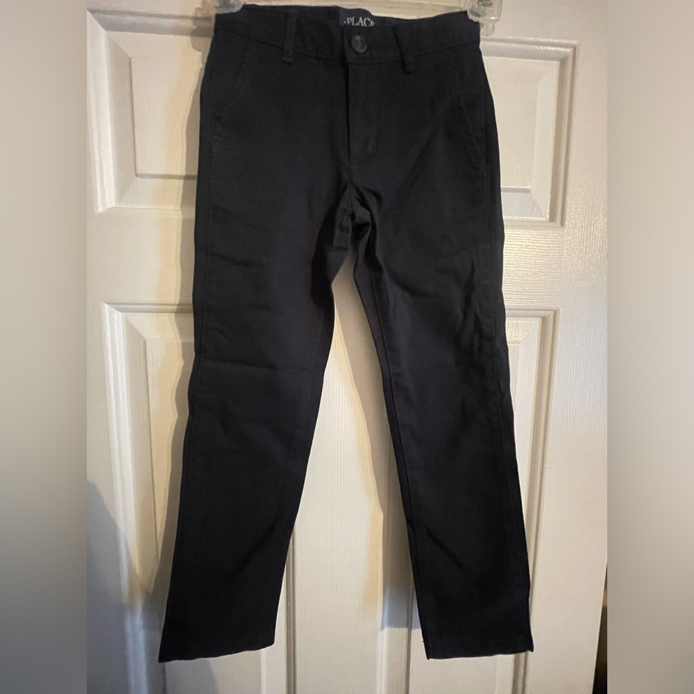 Set of 5 Children’s Place slim uniform pants - navy blue- size 6